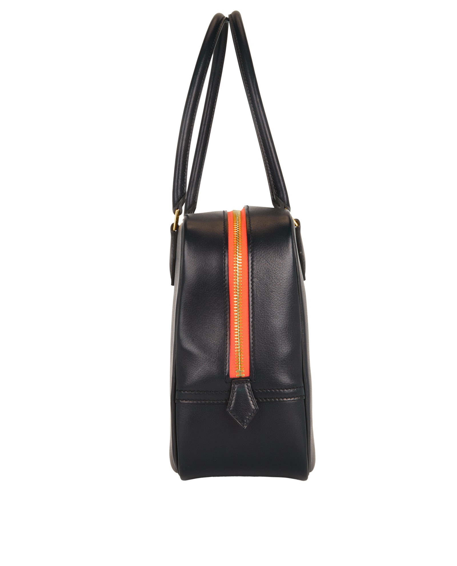 Plume 28, &pound;2,500, Handbags, Navy, Leather, Bottom view